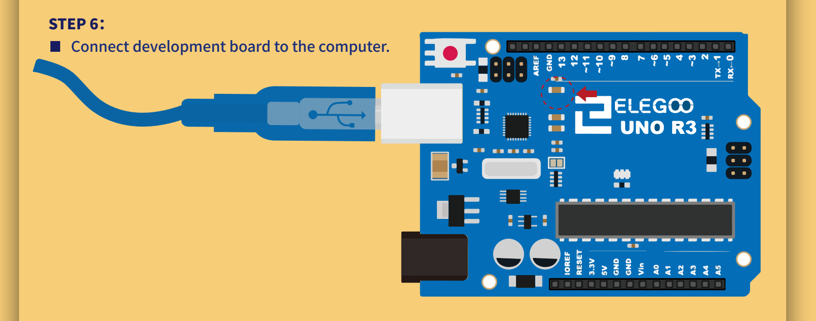 توصيل لوحة أردوينو (UNO R3 Board) بالحاسوب عبر USB