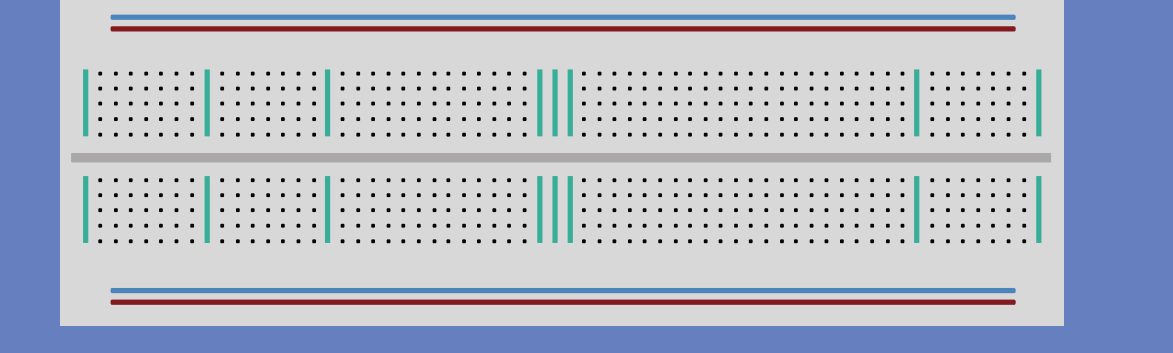 لوحة التجارب (Breadboard) وتوزيع نقاط التوصيل