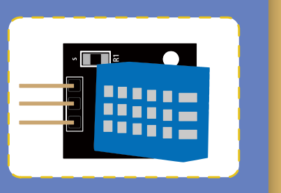 حساس الحرارة والرطوبة (DHT11 Temperature and Humidity Module)