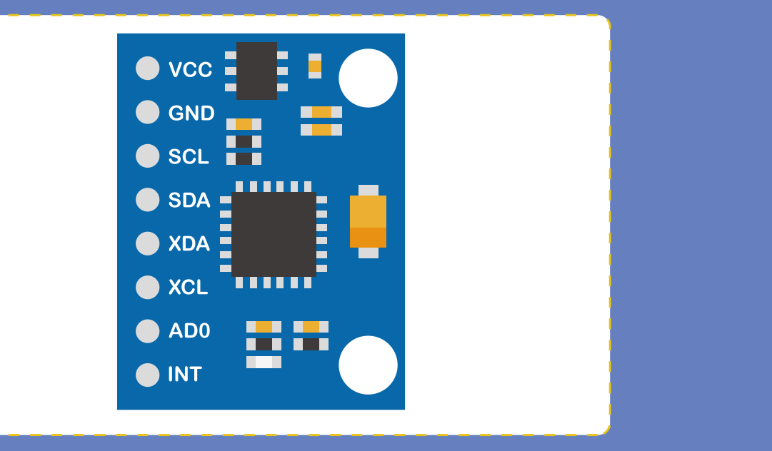 وحدة القياس بالقصور الذاتي (MPU-6050 Module) وأطرافها
